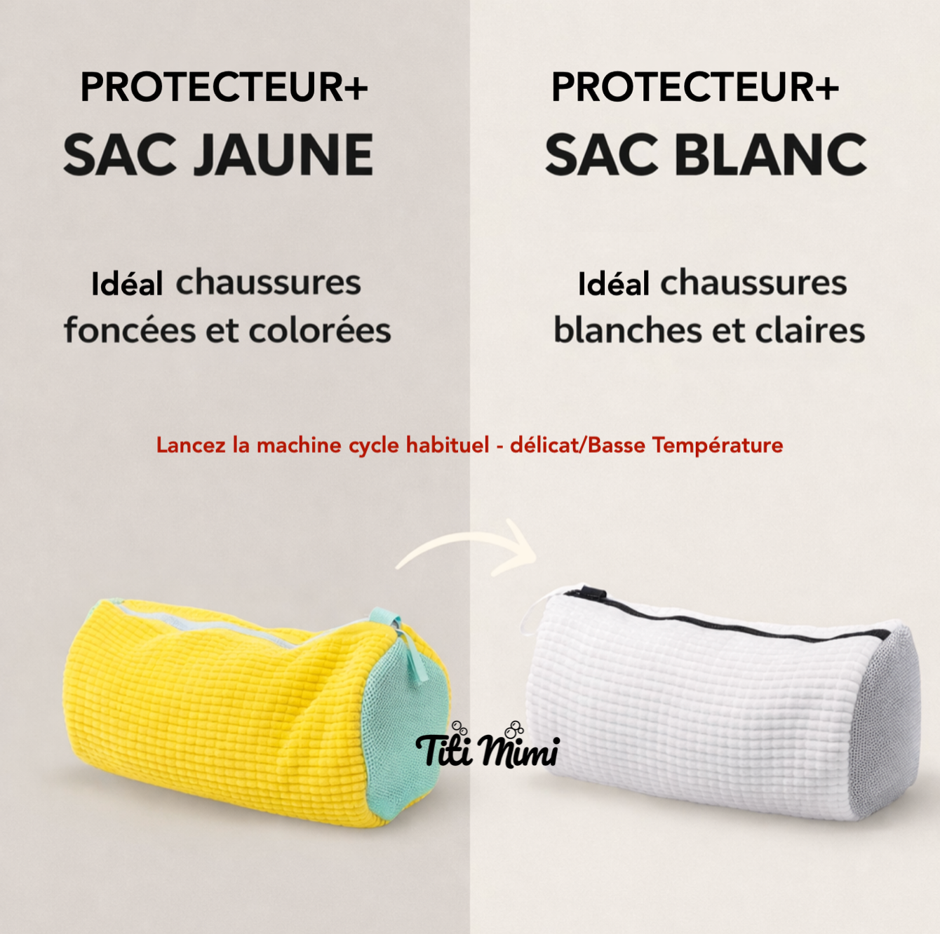 Protecteur+™ - Protégez Vos Baskets & Votre Machine — Même en Lavage Intensif